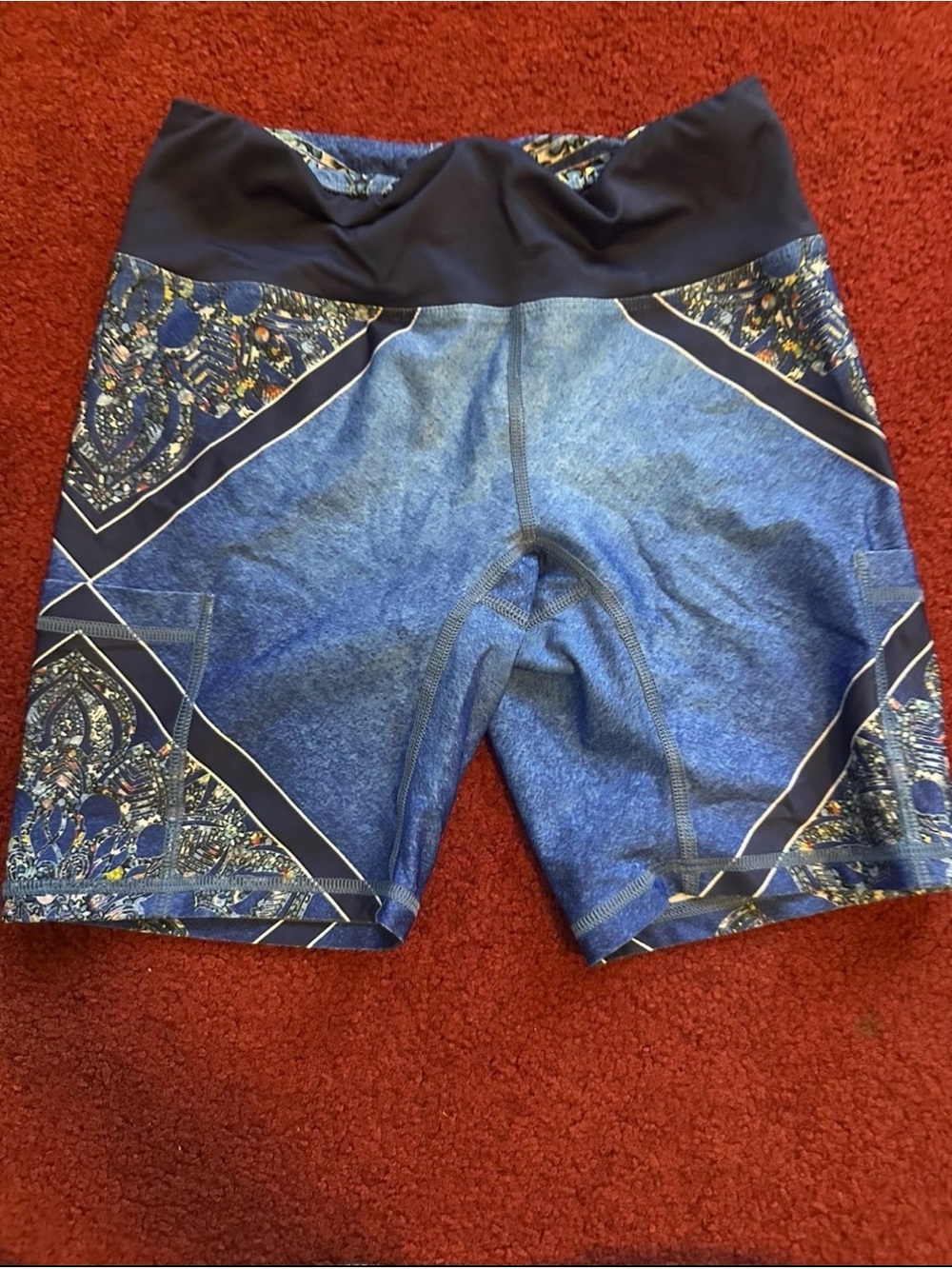 Inknburn 6” Blue Athletic Shorts with Pockets